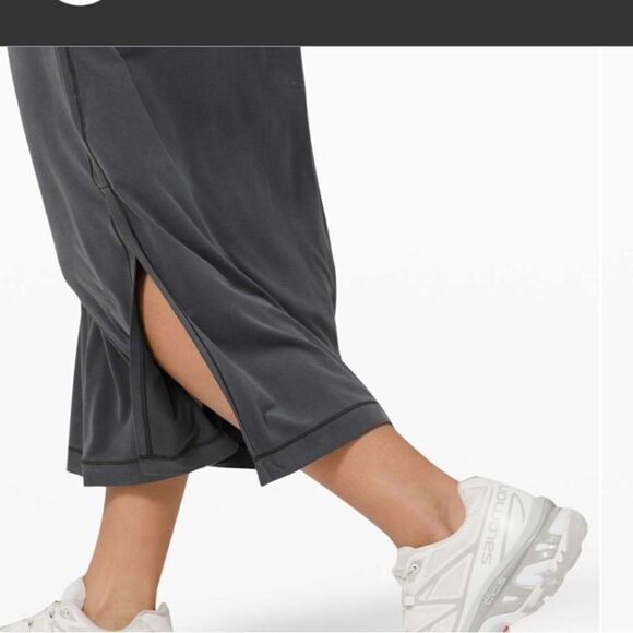 NWT New LULULEMON Ease of it All Midi Dress Graphite Gray GGRE Long Maxi 8 - Picture 2 of 5